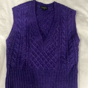 Rag & Bone nwot purple sweater vest xs